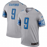 Nike Lions 9 Matthew Stafford Gray Inverted Legend Jersey Dzhi,baseball caps,new era cap wholesale,wholesale hats